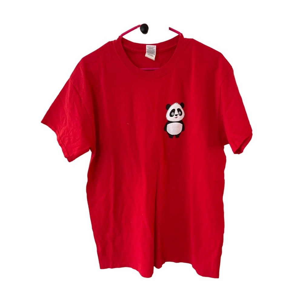 Cal State East Bay Pioneer Pride Panda T-shirt Red Gildan Cute Merch Cotton Sz L